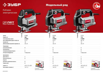 Лобзик Зубр Л-570 +1пил. 570Вт 3000ходов/мин от электросети от магазина РЭССИ