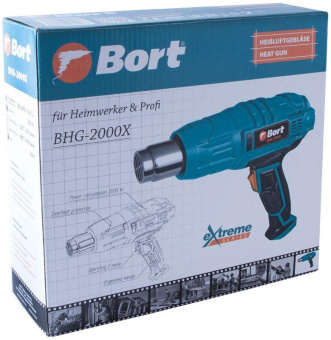 Технический фен Bort BHG-2000X 2000Вт темп.350/600С от магазина РЭССИ