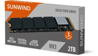 Накопитель SSD SunWind PCIe 3.0 x4 2TB SWSSD002TN3 NV3 M.2 2280 от магазина РЭССИ