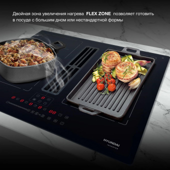 Индукционная варочная поверхность Hyundai HHIH 6858 BG черный от магазина РЭССИ