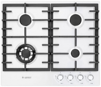 Газовая варочная поверхность Gefest ПВГ 1214-01 белый от магазина РЭССИ