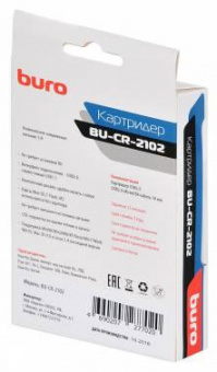 Устройство чтения карт памяти USB2.0 Buro BU-CR-2102 белый от магазина РЭССИ