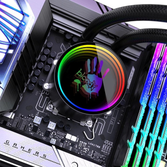 Система водяного охлаждения Bloody BD-LC360ARGB1 ARGB Soc-AM5/AM4/1200/1700/1851 черный 4-pin 22-35dB Al+Cu LCD 300W 1500gr Ret (BD-LC360ARGB1-BK) от магазина РЭССИ