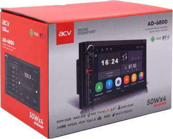 Автомагнитола ACV AD-6800 2DIN 4x50Вт от магазина РЭССИ