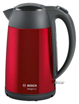 Чайник электрический Bosch TWK3P424 1.7л. 2400Вт красный (корпус: нержавеющая сталь) от магазина РЭССИ
