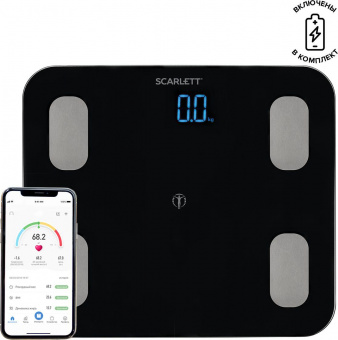 Весы напольные электронные Scarlett SC-BS33ED46 макс.150кг черный от магазина РЭССИ