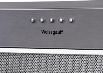 Вытяжка встраиваемая Weissgauff Alpha 45 PB IX нержавеющая сталь управление: кнопочное (1 мотор) от магазина РЭССИ