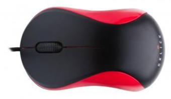 Мышь Оклик 115S черный/красный оптическая (1200dpi) USB для ноутбука (3but) от магазина РЭССИ