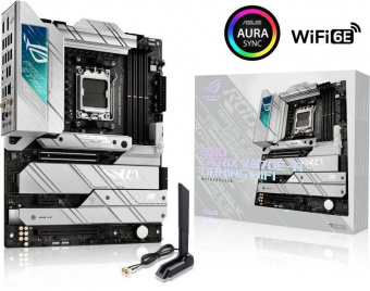 Материнская плата Asus ROG STRIX X670E-A GAMING WIFI SocketAM5 AMD X670 4xDDR5 ATX AC`97 8ch(7.1) 2.5Gg RAID+HDMI+DP от магазина РЭССИ
