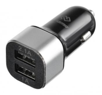 Автомобильное зар./устр. Digma DGCC-2U-3A-BS 15W 2.1A+1A 2xUSB универсальное черный от магазина РЭССИ