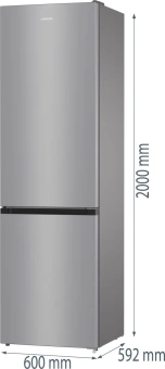 Холодильник Gorenje NRK6202EXL4 2-хкамерн. серебристый мат. от магазина РЭССИ