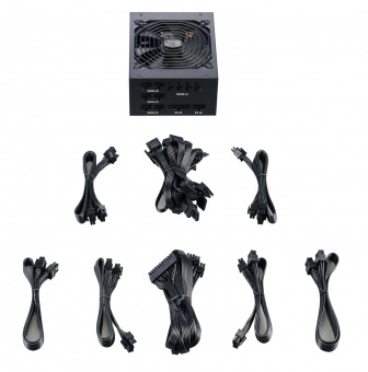 Блок питания Cooler Master ATX 1250W MWE Gold V2 80+ gold 24pin APFC 140mm fan 12xSATA Cab Manag от магазина РЭССИ