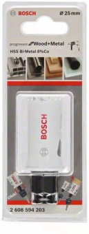 Коронка Bosch PROGRESSOR (2608594203) универсал. Д=25мм Дл=44мм (1пред.) для дрелей от магазина РЭССИ
