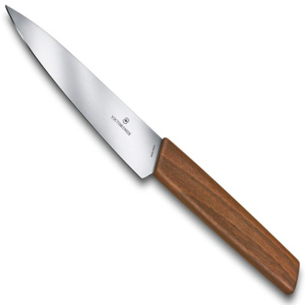 Нож кухонный Victorinox Swiss Modern (6.9010.15G) стальной разделочный лезв.150мм прямая заточка дерево блистер от магазина РЭССИ