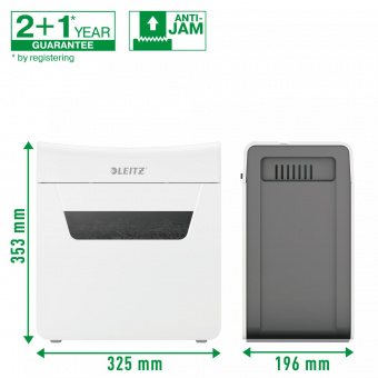Шредер Leitz IQ Protect Premium 6X белый (секр.P-4) фрагменты 6лист. 10лтр. скрепки скобы от магазина РЭССИ