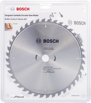 Диск пильный по дер. Bosch 2608644385 d=305мм d(посад.)=30мм (торцовочные пилы) (упак.:1шт) от магазина РЭССИ