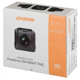 Видеорегистратор Digma FreeDrive 205 Night FHD черный 2Mpix 1080x1920 1080p 170гр. GP5168 от магазина РЭССИ