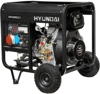Генератор Hyundai DHY 6000LE-3 5.5кВт от магазина РЭССИ