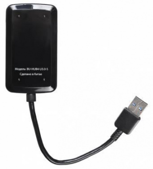Разветвитель USB 3.0 Buro BU-HUB4-U3.0-S 4порт. черный от магазина РЭССИ