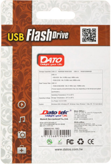 Флеш Диск Dato 16Gb DB8001 DB8001K-16G USB2.0 черный от магазина РЭССИ