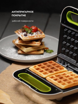 Вафельница Galaxy Line GL 2963 800Вт черный от магазина РЭССИ