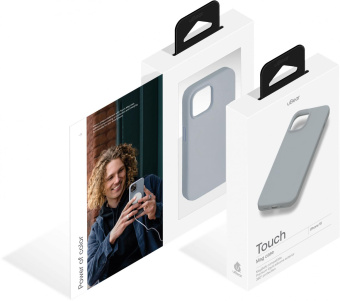 Чехол (клип-кейс) uBear для Apple iPhone 15 Touch Mag Case with MagSafe серый (CS258MG61TH-I23M) от магазина РЭССИ