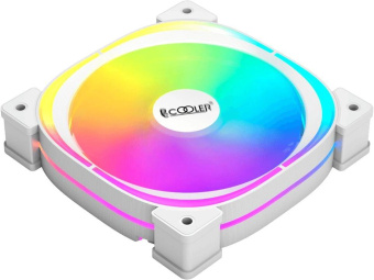 Вентилятор для корпуса PcCooler EF120 ARGB 120х120x25 белый 4-pin 25.7дБ (F3-L120WHAM1-GL) Ret от магазина РЭССИ