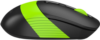 Мышь A4Tech Fstyler FG10CS Air черный/зеленый оптическая (2000dpi) silent беспроводная USB для ноутбука (4but) от магазина РЭССИ