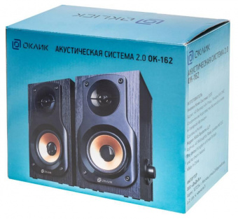 Колонки Оклик OK-162 2.0 черный 8Вт от магазина РЭССИ