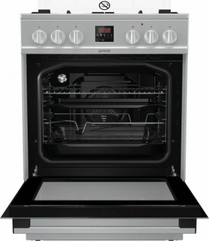 Плита Газовая Gorenje GI6322XA нержавеющая сталь (стеклянная крышка) реш.чугун от магазина РЭССИ