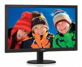 Монитор Philips 21.5" 223V5LSB (00/01) черный TN+film LED 16:9 DVI матовая 250cd 1920x1080 D-Sub FHD 2.61кг от магазина РЭССИ