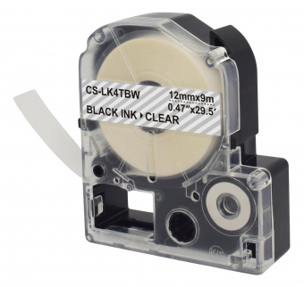 Картридж ленточный Cactus CS-LK4TBW черный для Epson LW300/LW400/LW700/LW600P/LW1000P от магазина РЭССИ