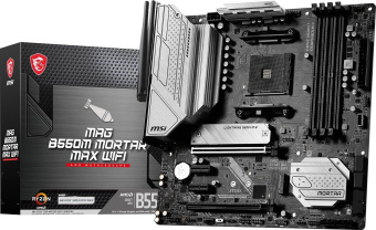 Материнская плата MSI MAG B550M MORTAR MAX WIFI Soc-AM4 AMD B550 4xDDR4 mATX AC`97 8ch(7.1) 2.5Gg RAID+HDMI+DP от магазина РЭССИ