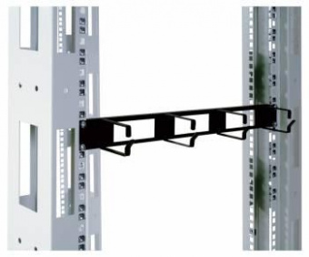 Кабельный органайзер Горизонтальный ЦМО ГКО-О-4.62-9005 односторонний кольца 1U шир.:19" глуб.:85мм от магазина РЭССИ