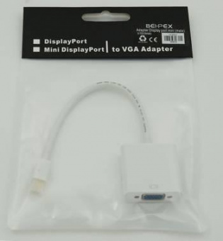 Переходник miniDisplayPort (m) VGA (f) белый от магазина РЭССИ