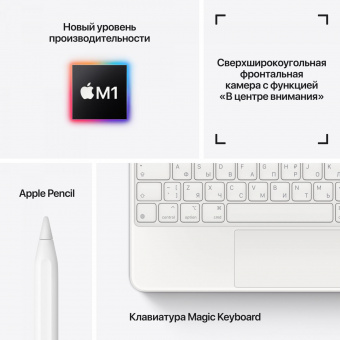 Планшет Apple iPad Pro 2021 A2459 M1 8C RAM8Gb ROM128Gb 11" IPS 2388x1668 3G 4G iOS серый космос 12Mpix 12Mpix BT GPS WiFi Touch EDGE 9hr от магазина РЭССИ