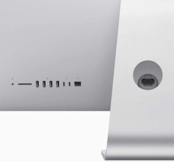 Моноблок Apple iMac A2115 27" 5K Core i9 10910 (3.6) 16Gb SSD1Tb Pro 5700 8Gb CR macOS GbitEth WiFi BT клавиатура мышь Cam серебристый/черный 5120x2880 от магазина РЭССИ