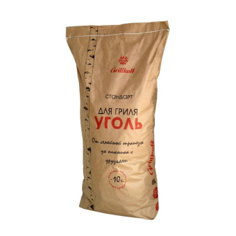Древесный уголь для гриля Grillkoff стандарт пакет 10 кг 3 от магазина РЭССИ