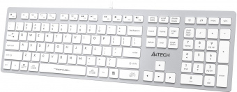 Клавиатура A4Tech Fstyler FX50 белый USB slim Multimedia (FX50 WHITE) от магазина РЭССИ