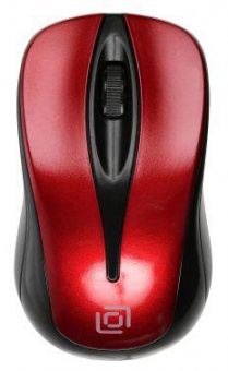 Мышь Оклик 675MW черный/красный оптическая (800dpi) беспроводная USB для ноутбука (3but) от магазина РЭССИ