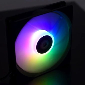 Вентилятор ID-Cooling XF-120-ARGB-K 120x120x25mm черный 4-pin 13.8-30.5dB 150gr Ret от магазина РЭССИ
