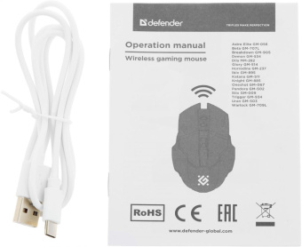 Мышь Defender Pandora GM-502 розовый оптическая 3200dpi silent беспров. USB 6but (52501) от магазина РЭССИ