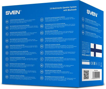 Колонки Sven 405 2.0 черный 8Вт BT беспроводные BT от магазина РЭССИ