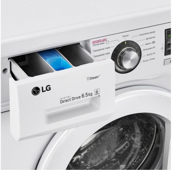 Стиральная машина LG F1296WDS0 класс: A загр.фронтальная макс.:6.5кг белый от магазина РЭССИ