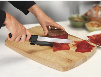 Нож кухонный Victorinox Swissclassic DUX-MESSER (6.8663.21) стальной лезв.210мм черный от магазина РЭССИ