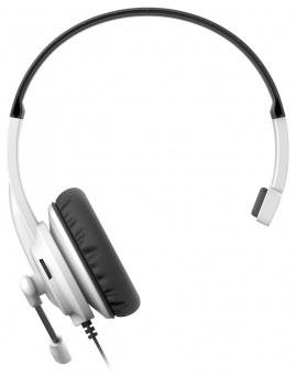 Наушники с микрофоном A4Tech HU-11 черный/белый 2м накладные USB оголовье (HU-11/USB/BLACK+WHITE) от магазина РЭССИ