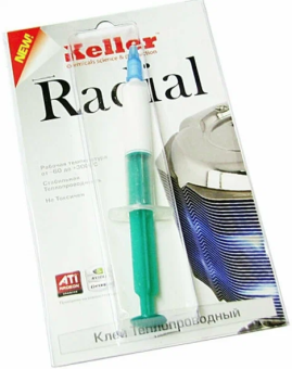 РАДИАЛ теплопроводный клей 2мл шприц блистер от магазина РЭССИ