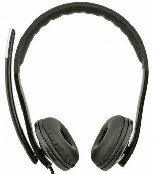 Наушники с микрофоном Microsoft LX-6000 черный 2м накладные USB оголовье (7XF-00001) от магазина РЭССИ