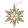 Елочное подвесное украшение Золотая сказка Снежинка золотистая 4 шт. 13 см глиттер 591132 от магазина РЭССИ