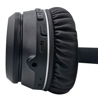 Гарнитура накладные Hyundai H-HP103 черный беспроводные bluetooth оголовье от магазина РЭССИ